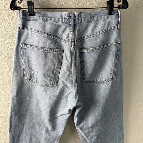 AGOLDE 90's Mid Rise Loose Fit Jeans Snapshot Denim NWT Distressed Women’s 27 - Picture 13 of 16